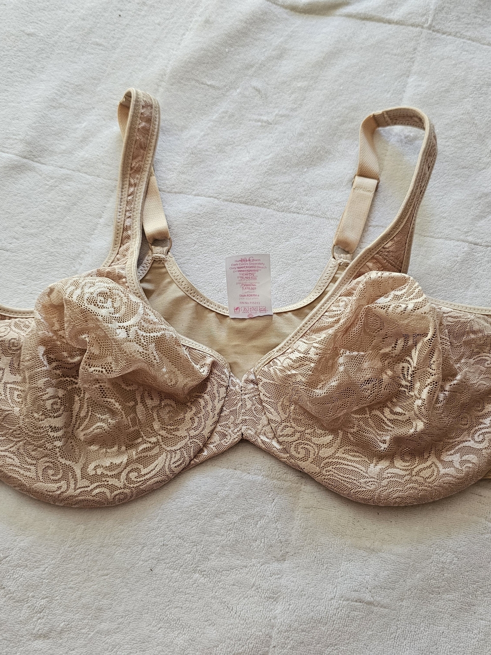 Breezies Beige Lace Underwire Bra